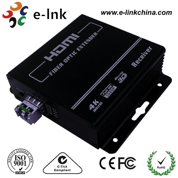 LC Connector HDMI Over Fiber Optic Extender , Hdmi To Cat5 / Cat6 Extender