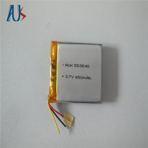 China Lights 3.7V 850mAh Custom LiPo Battery 553640 Built-In Protection Circuit MSDS supplier