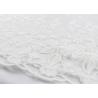 China White Floral Guipure Embroidery Lace Fabric / Sequin Bridal Mesh Fabric For Wedding Dress wholesale