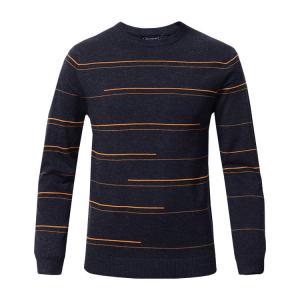 China Pure Cashmere Men's Winter Knit Pullover Sweaters Business Style OEM Service supplier
