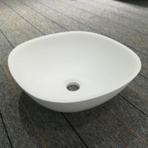 China Aluminum Powder Acrylic Solid Surface Counter Top Wash Basin supplier