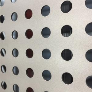 China Interior Decorative Aluminum Perforated Metal Sheet Pvc Coating For Building supplier
