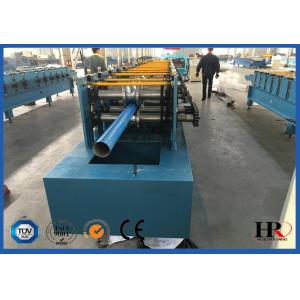 China 4kw Rain Gutter Roll Forming Machine For K Style Gutter / Half Round Gutter supplier