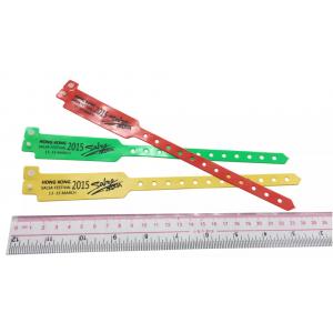 China PVC Plastic promotional Bracelet disposable Fudan F08 activity Identification RFID wristband supplier