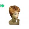 Natural Straight Short Synthetic Wigs / Non Lace Front Wigs Non - Remy Hair