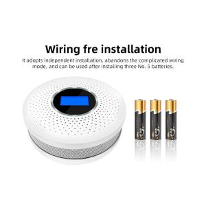 Carbon Monoxide Alarm Detector,Smoke Detectors,Replaceable Battery-Operated CO Alarm Detector With Digital Display