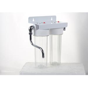 China 10''  clear water filter housings twin sump with  stainless steel pipe supplier