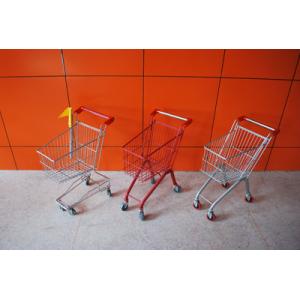 China Custom Unfolding Supermarket Shopping Trolley , Metal Shopping Cart supplier