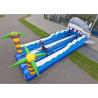 China Two Lanes Inflatable Bungee Run , Inflatable Amusement Park For Children wholesale