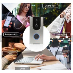 iPhone and android App Remote Control Smart Home Security Alarm System Wifi Video Doorbell for Villa Support 8 APP users