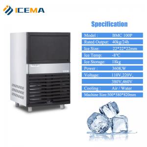 Reliable Industrial Ice Cube Maker with 40kg/24h Ice Making Capacity 430*520*800