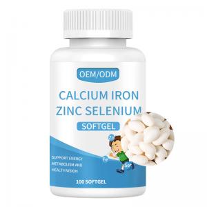 Calcium Iron Zinc Selenium Supplements OEM Softgel For Kids Health