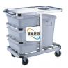 3 - Layer Stainless Steel Hand Trolley With Basins And Buckets