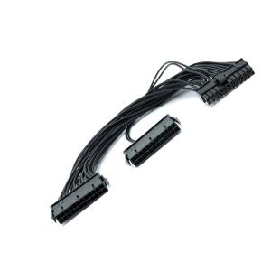 China Adaptador do chicote de fios do fio do cabo do divisor da fonte de alimentação de Pin Dual do cartão-matriz 24 de Atx para a mineração supplier