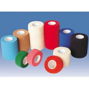 4.5-5m Medical Surgical Bandages Red Medical Use Adhesive Elastic Bandage