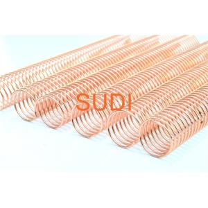 Rose Gold Pitch 4:1 1-1/2 Inch Metal Spiral Coils For Book Binding