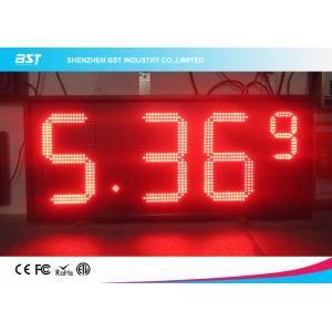 China Red Semi Outdoor Led Gas Price Display With High Brightness 5000cd/sqm wholesale