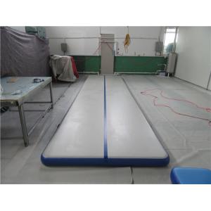 China White Top Large Inflatable Air Track 10cm DWF And PVC Material Silk Printing supplier