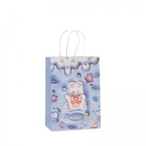 China Cute Bunny Embossed Easter Party Decoration Bag Custom Color Accepted Bio-degradable supplier