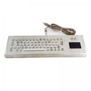Desktop 65 Keys SS304 Industrial Metal Keyboard With Touchpad