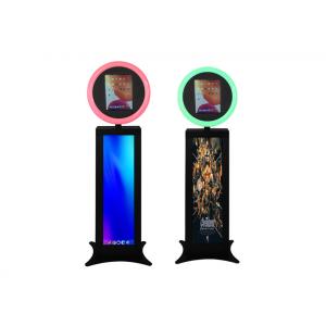 Colorful LCD Light Ipad Photo Booth Social Selfie Booth Live Stream Youtube Tiktok Video Shooting