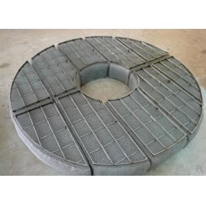 Knitted Wire Mesh Demister Filter Rating 99.9% Performance Stainless Steel