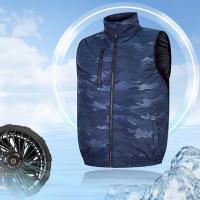 China 5 Volt XL Cool Summer Vests Army Blue Ice Vest For Hot Weather on sale