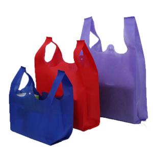 China Promotional Non Woven U Cut Bag  Lightweight Eco Friendly Grocery Tote supplier