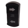 China New Style Custom DIY Icon DC 12V 7Pin ON-OFF-ON LED Blue Light Turn Signal Rocker Switch For Car 4X4 Boat Trucks wholesale