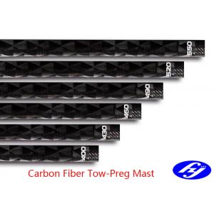 Anti Corrosion Tow Preg Sailing Boat Carbon Fiber Mast