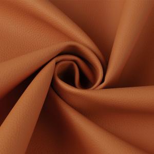 China Litchi PVC Leather For Furniture 1.4mm Thickness Imitate Genuine Faux Leather supplier