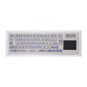 SS304 Industrial Metal Keyboard 1.5mm Key Travel PS2