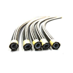 China DN6 Steel AISI 304 Smooth PTFE Braided Hose , PTFE Hose For Automobiles supplier