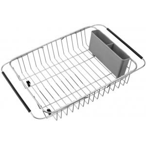 304 Stainless Steel Kitchen Sink Accessories Pull Out Dish Drying Basket Shelf
