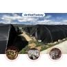 China Side Height 1.2-1.8m and Arch Space 1-1.5m Mushroom Poly Tunnel Greenhouse UV Protected wholesale