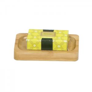 Eco Friendly Hotel Guestroom Resin Collection Bamboo Soap Dish For Bathroom