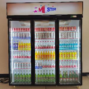 China Three Swing Glass Door Merchandiser Refrigerator Commercial supplier