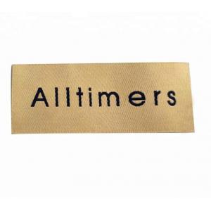 Fashion Woven Fabric Labels / Customized End Fold Sew On Clothing Labels