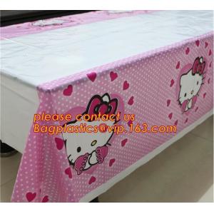 Hello Kitty Party Supplies Plastic Tablecloth kids Birthday Decoration Baby Shower For Kids Girls, 1pcs spiderman theme