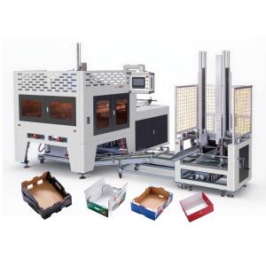 China Fully Automatic Corrugated Box Making Fruit Carton Corrugated Box Folding Machine With Automatic Stacker wholesale