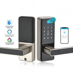 China Biometric Fingerprint Remote unlocking digits door lock and smart wireless door lock with tuya and TTLock supplier