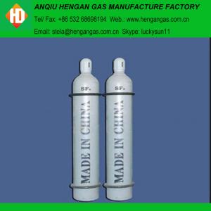 China soufrez le gaz SF6 du gaz 99,999% de l'hexafluorure msds/SF6 supplier