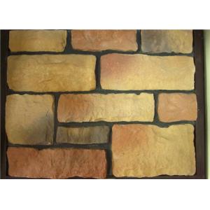 China Light Texture Green Faux Stone Veneer Panels Low Water Absorption supplier