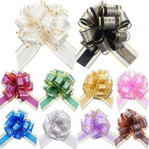 China Woven Pull String Ribbon Bows supplier