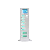 China Cell Phone Recharge Station with LCD Touch Screen , 8 Lockers Battery Charging Stations Kiosk on sale