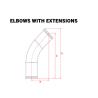 China Custom Casting Elbow Waterproof Elbow Cast With Extension wholesale