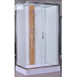 China 1200x800x2150mm Rectangular Shower Cabins With Bamboo supplier
