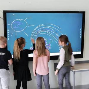 China 75 Inch Dual System Ops USB Media Photo Teaching Interactive Flat Panel for Education wholesale