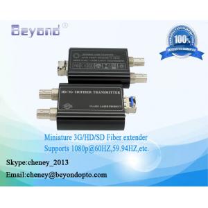 3G/HD/SD-SDI over singlemode Video SFP-type optical fiber extender immune to pathological up to 80KM