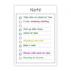 ODM SGS Dry Erase Magnetic Daily Planner Grocery List Notepad